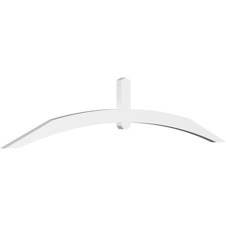 Ekena Millwork Archdale Architectural Grade PVC Gable Bracket, 96"W x 20"H x 2"D x 4"F, 5/12 Pitch GBP096X20X0204ARC00